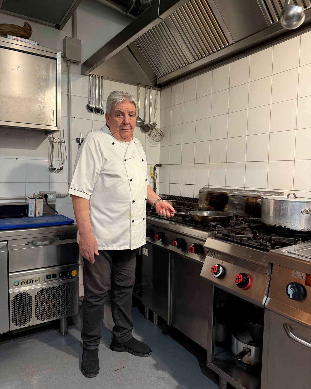 Paolo Tambone nella cucina di LORTO